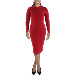 gerade geschnittenes Kleid – gerippt