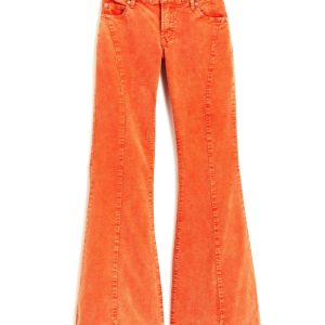 Mädchenhose mit hohem Bund – Orange