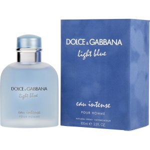 Dolce & Gabbana D & G Light Blue Eau Intense – Eau de Parfum – Spray, 3.3 Oz, Herren