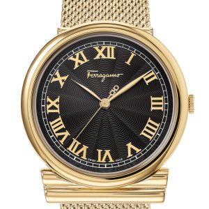 Ferragamo Quarz-Armbanduhr – Damen, Schwarz – 34mm