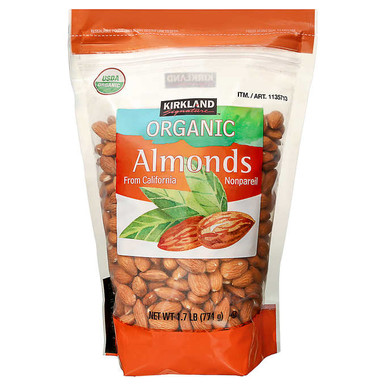 Kirkland Mandeln – roh, Bio, 1.7 lbs