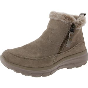 Stiefel – Kunstpelz, gefüttert, Lammfellimitat