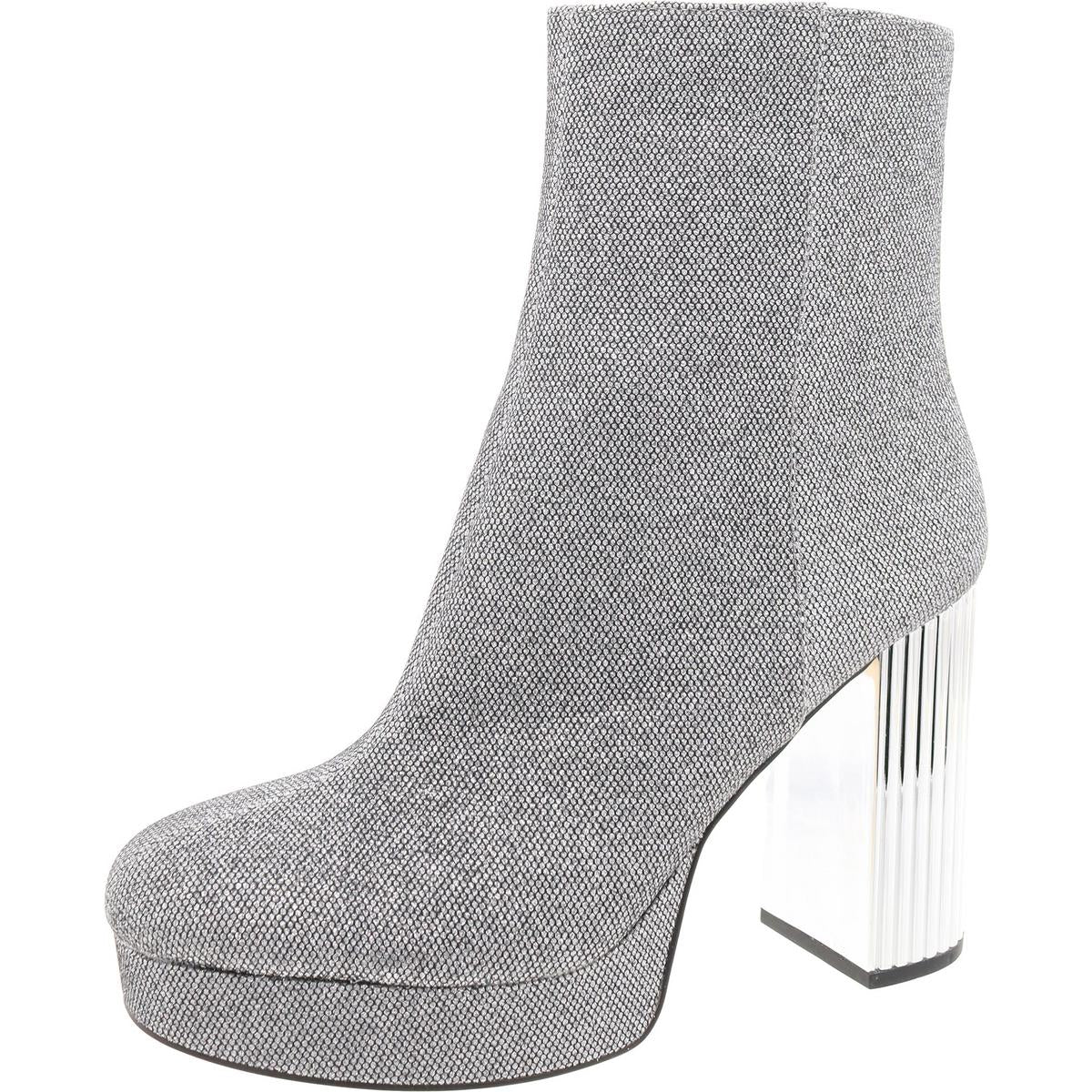 Stiefel – Glitzer, Canvas, wadenlang