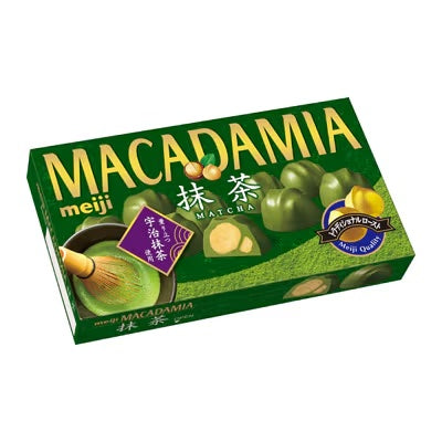 Meiji Schokolade – Macadamia, Matcha, Grüntee, Geschmack, 9 Stück, hergestellt in Japan