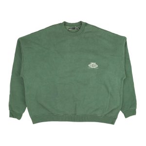 Visitor On Earth Sweatshirt – Rundhalsausschnitt, Grün