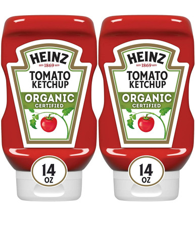 Heinz Bio-Tomatenketchup, 14 oz, 2er-Pack