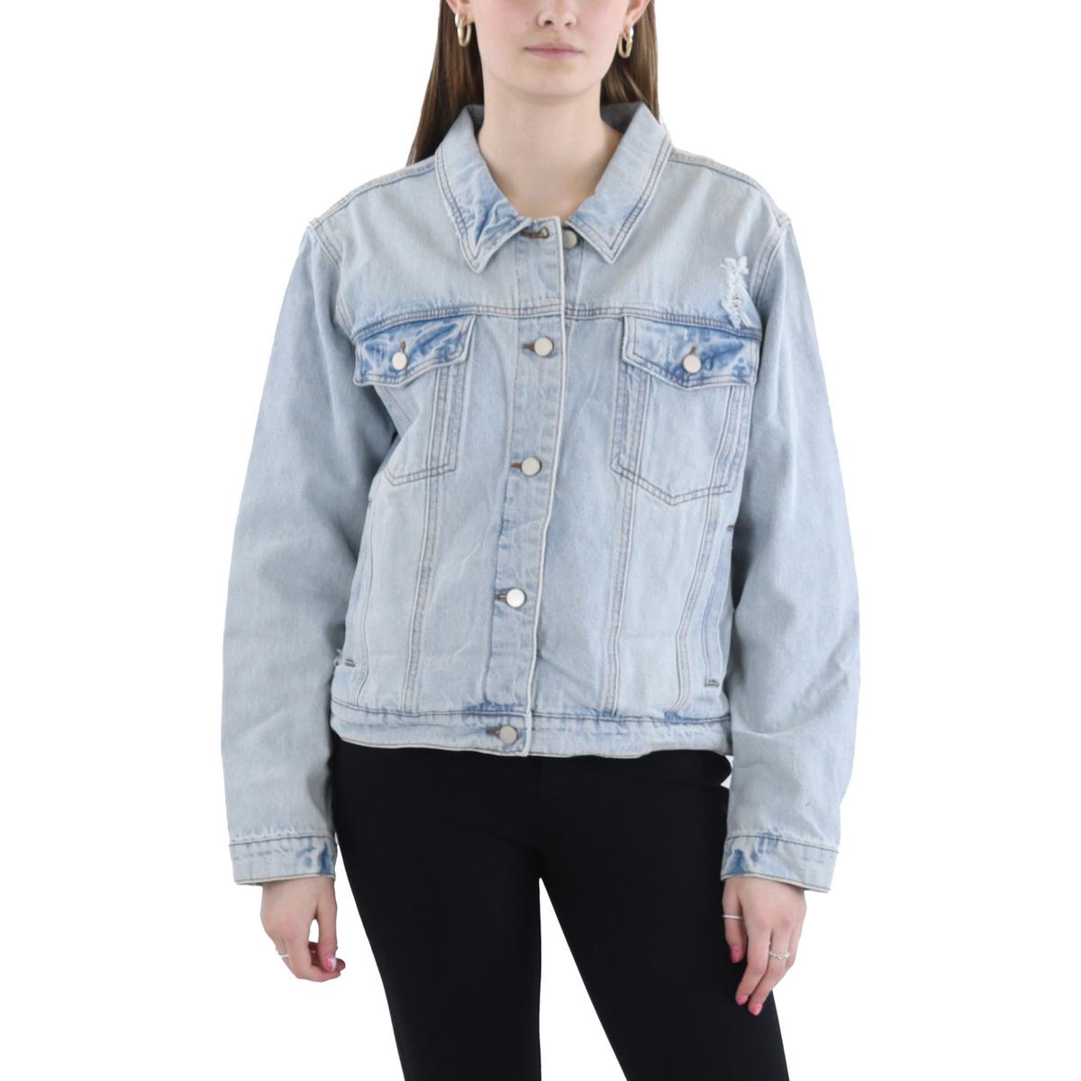 Jeansjacke – gehäkelt, Rückseite, mit Rissen