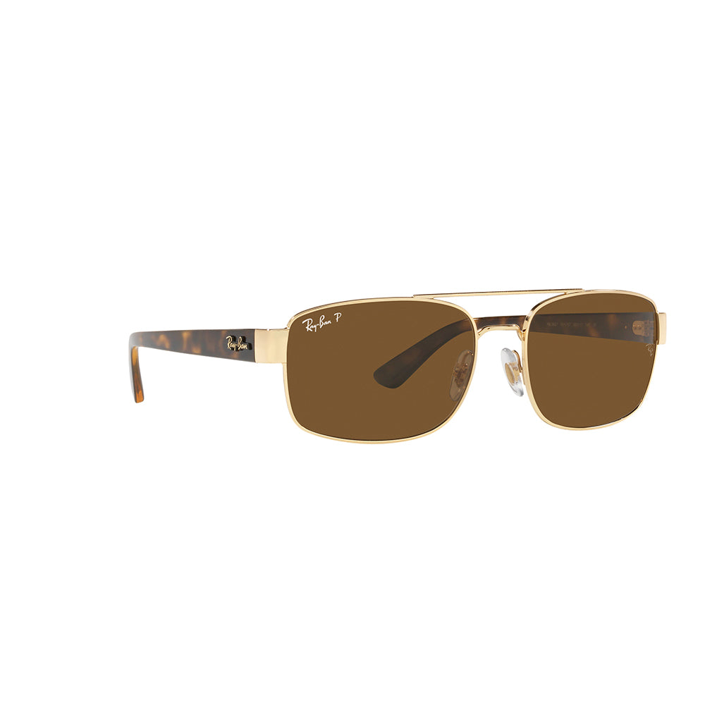 Ray-Ban Sonnenbrille – Unisex, Kissenform – RB / 3687 / 001/57 / 58mm