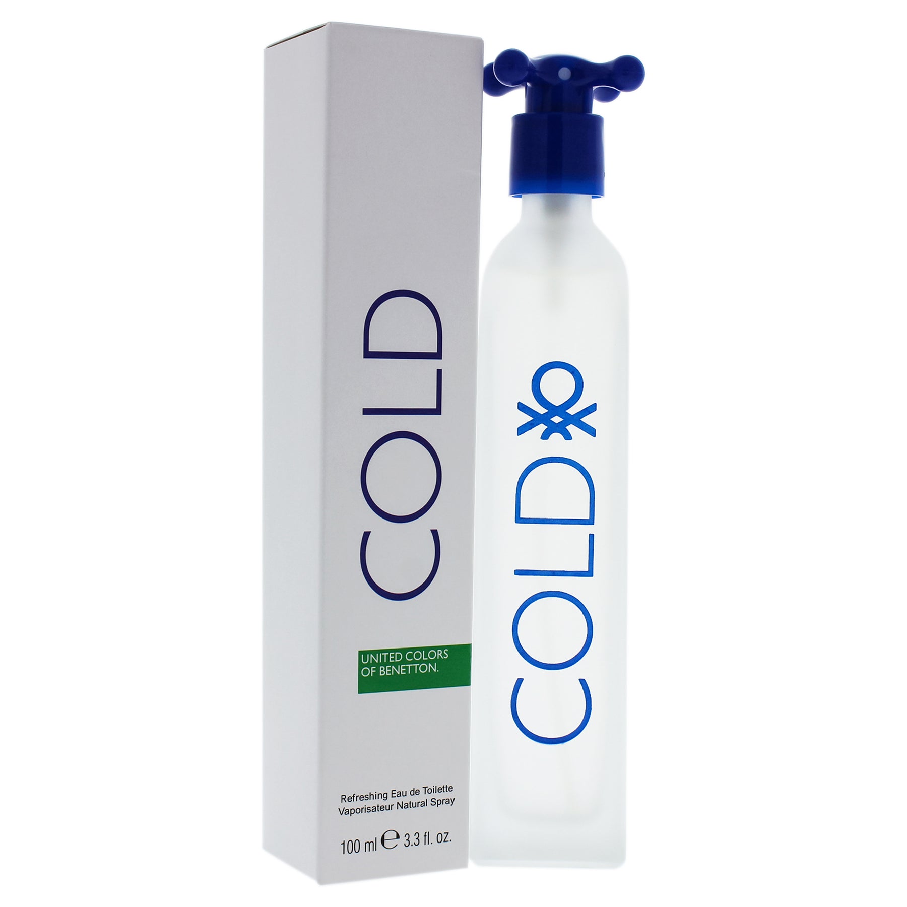 United Colors of Benetton Cold – Eau de Toilette – Herren, 3.3 oz, Spray
