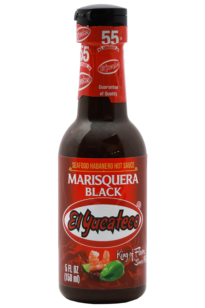 El Yucateco scharfe Sauce – Marisquera, schwarz