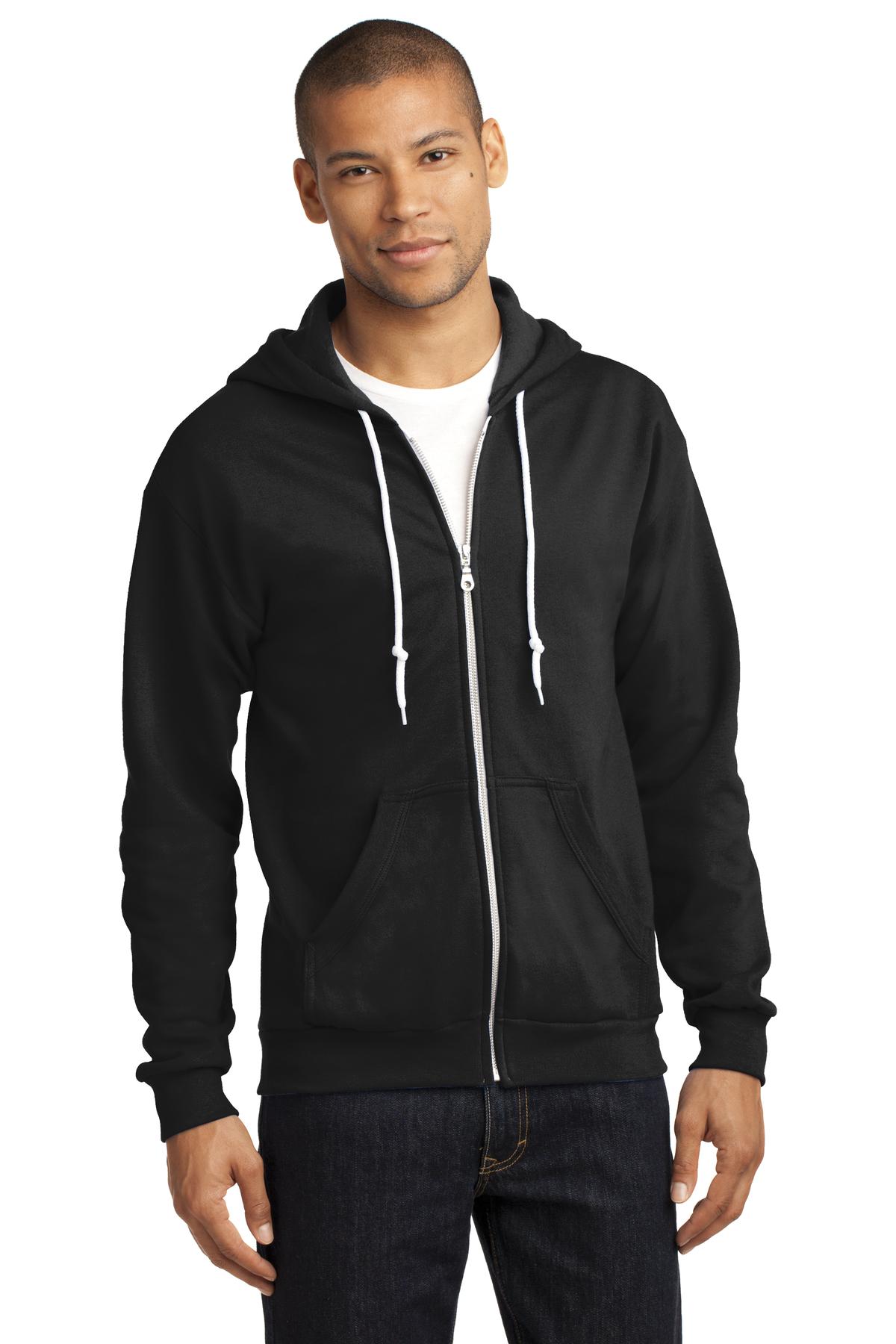 Anvil Kapuzen-Sweatshirt – durchgehender Reißverschluss – 71600