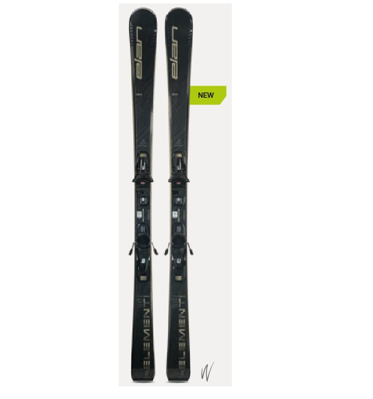 Elan Element 74 Black Skier mit Bindungen (EL 9.0) – Damen / 2026