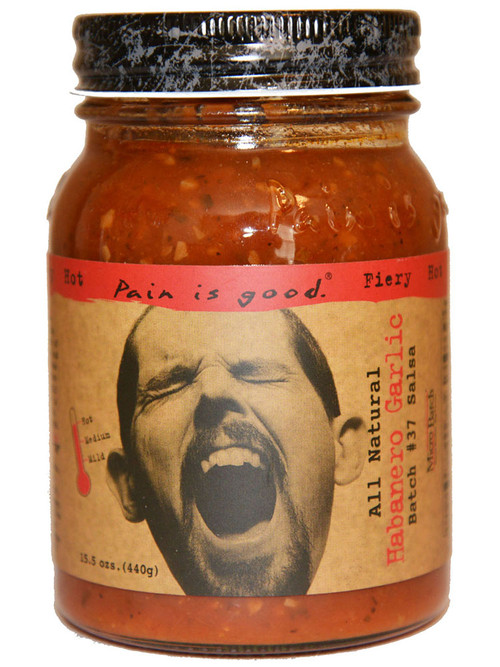 Pain Is Good Salsa – Batch #37, Habanero, Knoblauch, 15.5oz