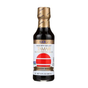 San-J glutenfreie natriumreduzierte Sojasauce, 10 fl oz
