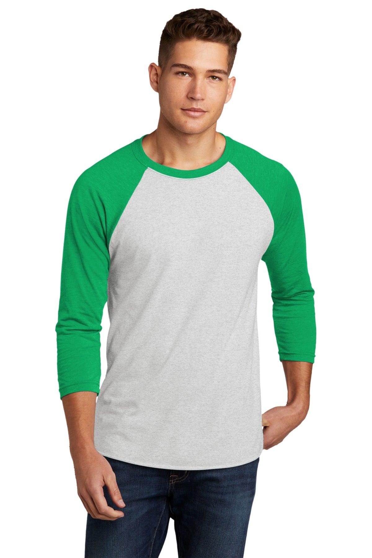 Next Level T-Shirt – Unisex, Dreifachmischung, Raglan, 3/4-Ärmel