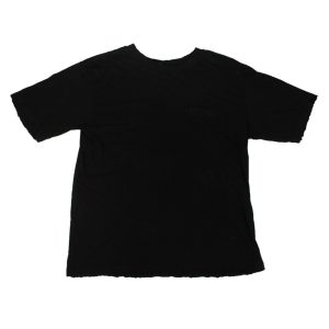 Unravel Project langes T-Shirt im Used-Look – Schwarz
