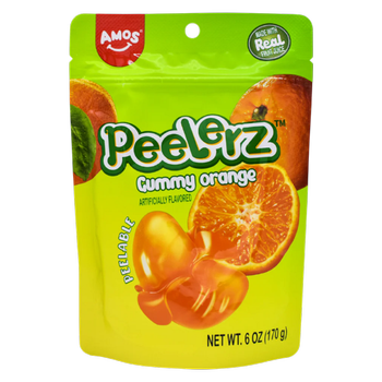 Amos Fruchtgummi – Peelerz, Orange, 6oz