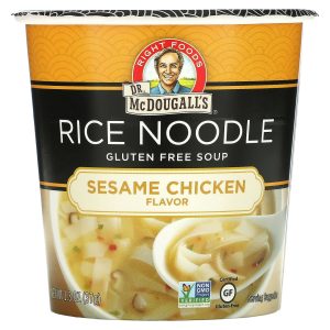 Dr. McDougall's Reisnudelsuppe mit Sesam-Hähnchen
