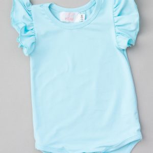 Body – Aqua, Flatterdetail, Kurzarm – S/S