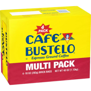Cafe Bustelo gemahlener Espresso-Kaffee, 10 oz, 4er-Pack