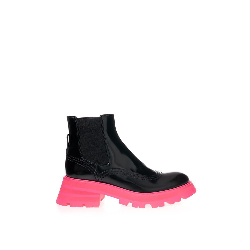 Alexander McQueen Stiefel – elegant, Leder, knöchelhoch, Damen