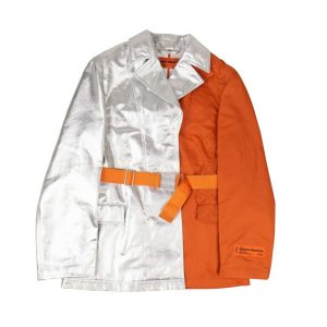 Blazer – Silberfarben/Orange