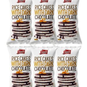 Lieber's Reiswaffeln mit Zartbitterschokolade, 3.1 oz, 6er-Pack