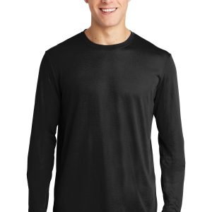 Sport-Tek PosiCharge Competitor T-Shirt – Herren, Langarm, Baumwollgefühl – ST450LS