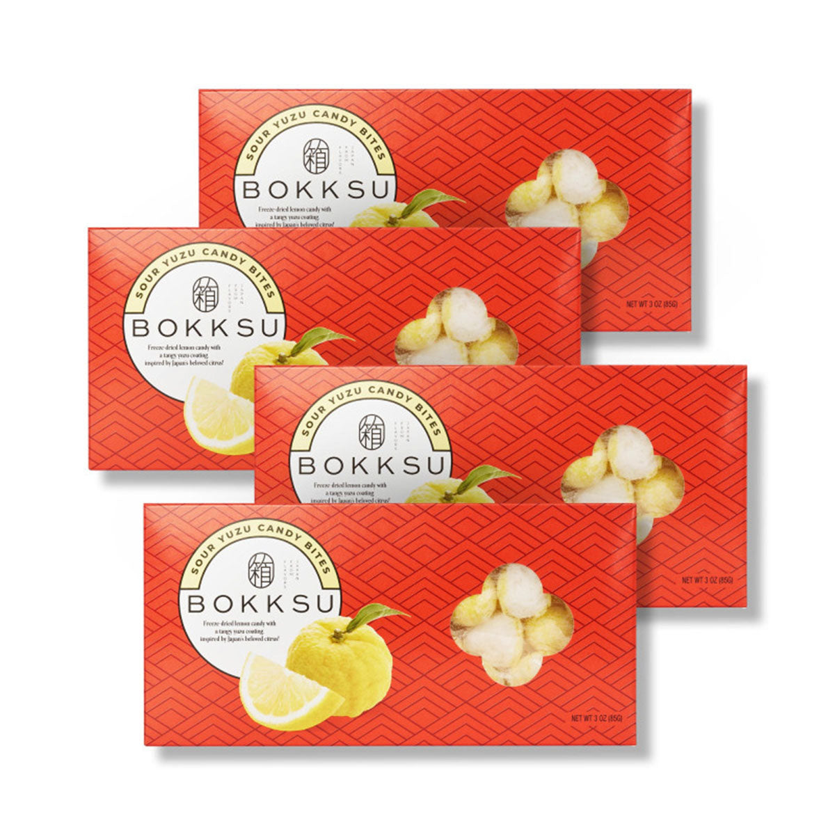 Süßigkeiten – sauer, Yuzu, japanisch, Stücke, 4-Pack