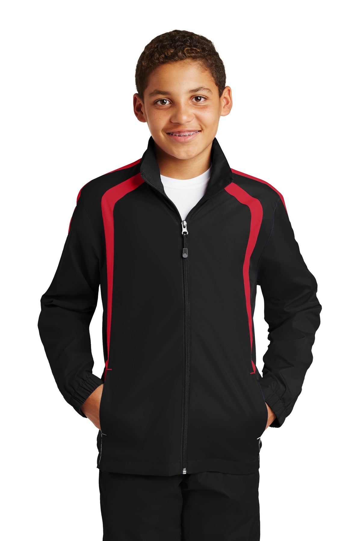 Sport-Tek Colorblock Raglan Jacke – Jugendliche – YST60