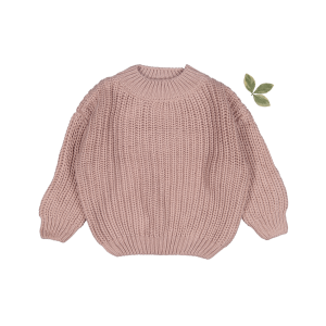 Pullover – Grobstrick, Mauve