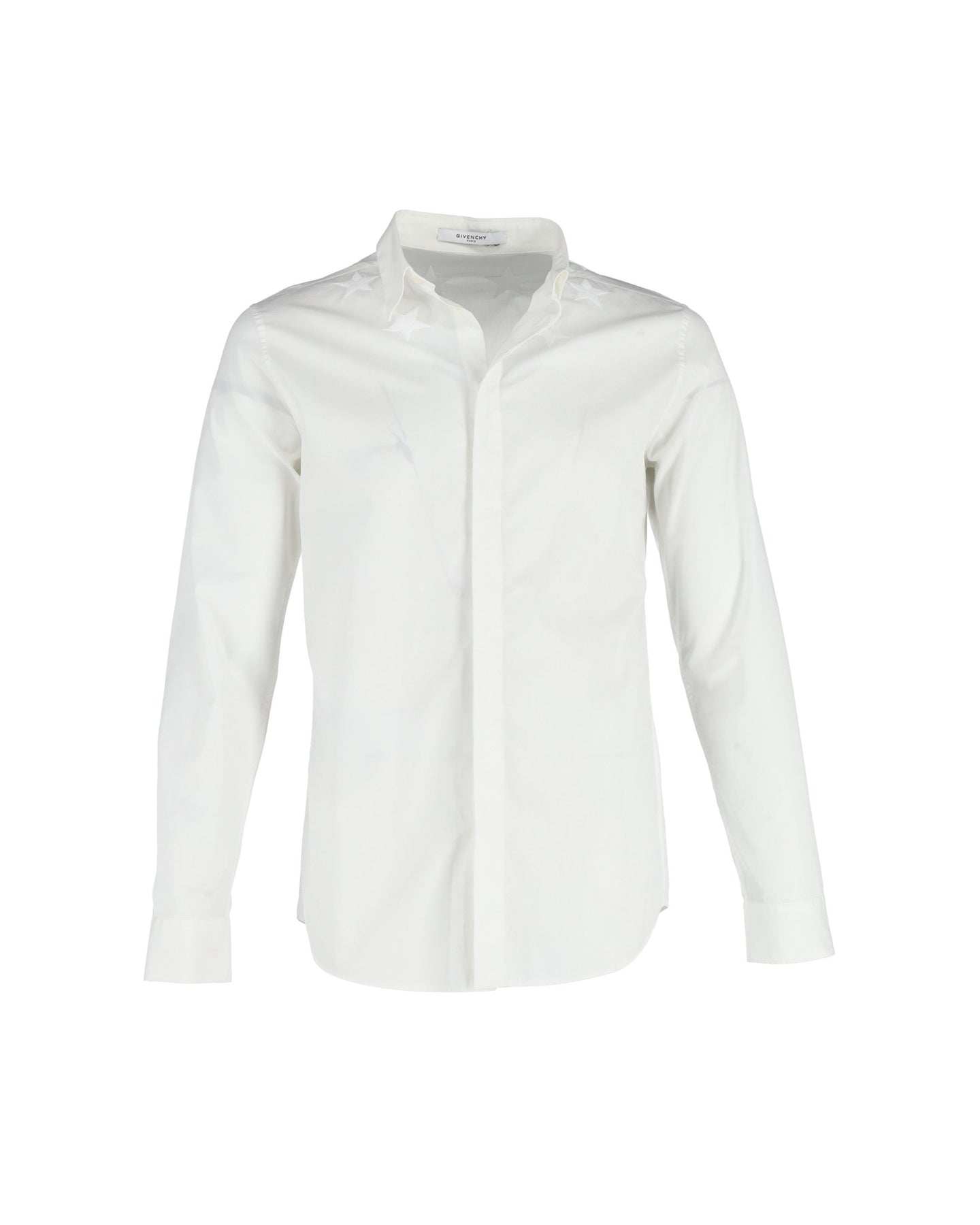 Givenchy Hemd – Sternmotiv, mit Stickerei, Weiß, Baumwolle