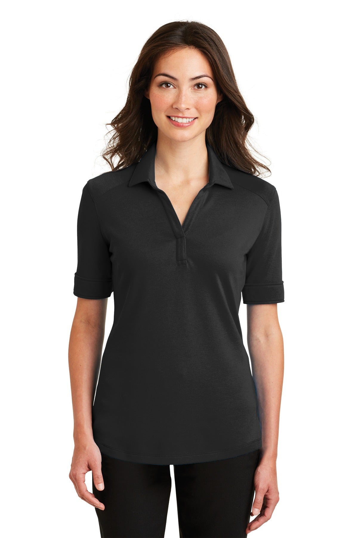 Port Authority Silk Touch Interlock Poloshirt – Damen, Performance – L5200