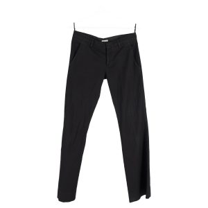 Miu Miu Baumwollhose mit niedrigem Bund – Schwarz