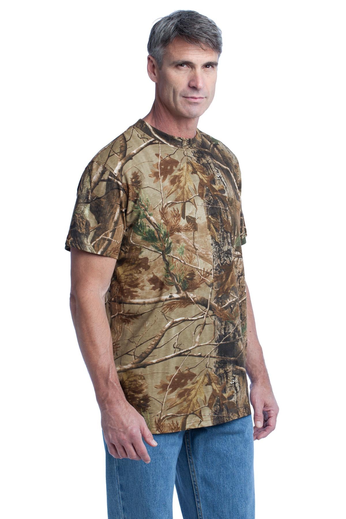 Russell Outdoors Realtree Explorer T-Shirt – Herren, Taschen, 100% Baumwolle – S021R