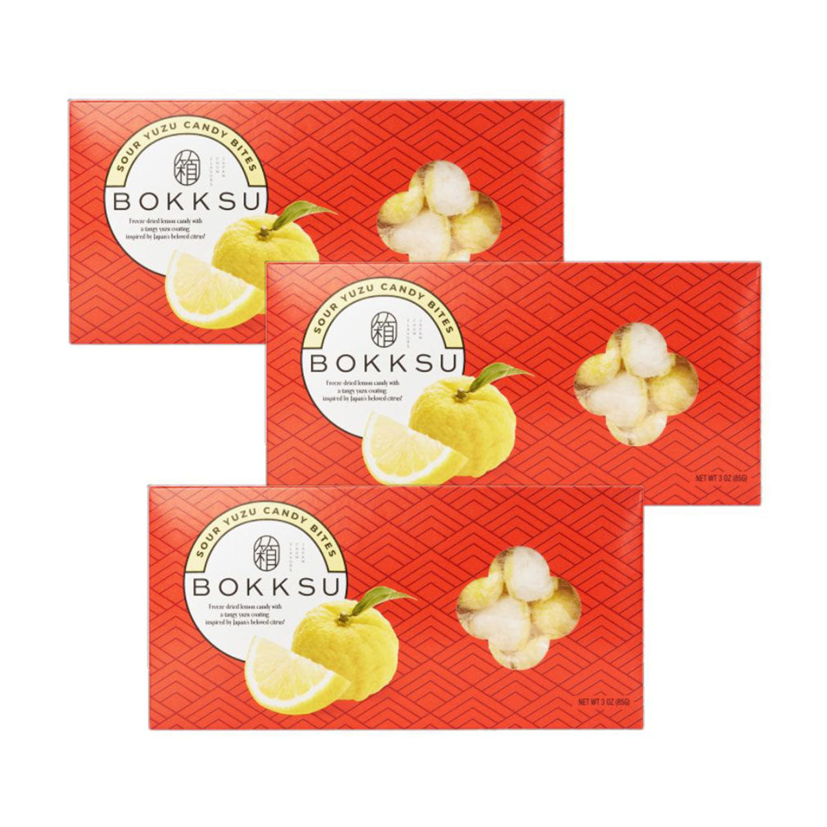 Süßigkeiten – sauer, Yuzu, japanisch, Stücke, 3-Pack