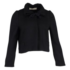 Marni kurze Wolljacke – Schwarz