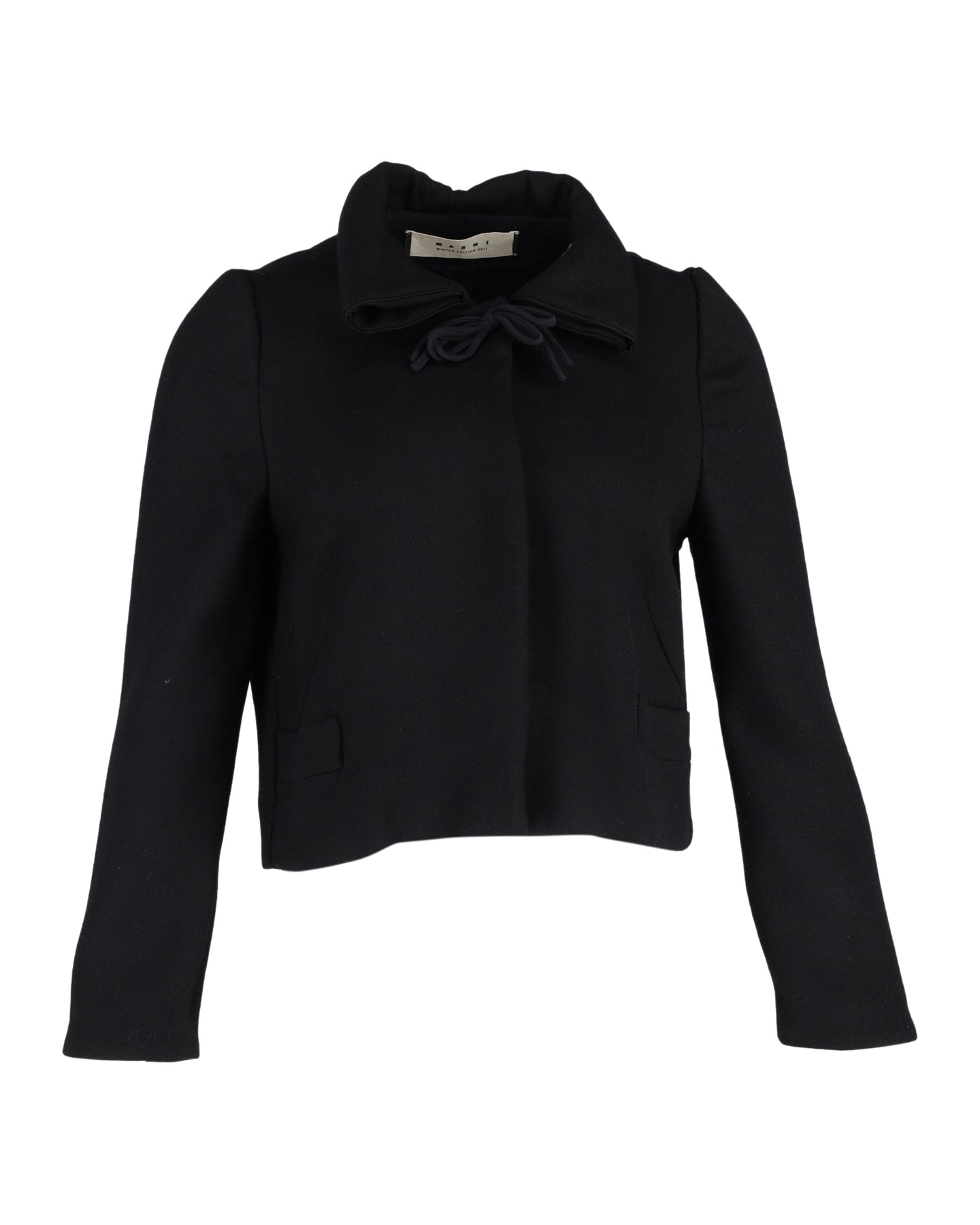 Marni kurze Wolljacke – Schwarz