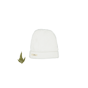 Grob gestrickte Kopfbedeckung – Weiß