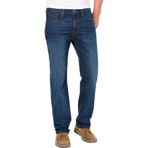 Denim-Jeans mit geradem Bein und Taschen