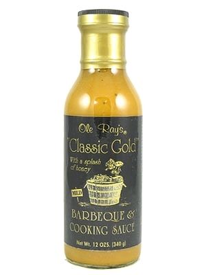 Ole Ray's Sauce – klassisch, gold, BBQ, Kochen, 12oz