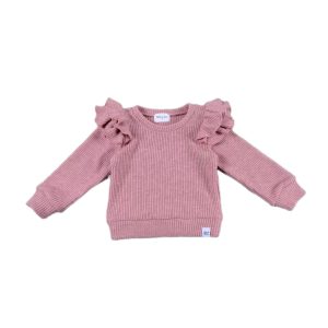 Pullover – Mauve-Rosa, Flatterdetail