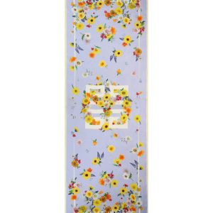 Seidenschal mit Blumenmotiv – 4G