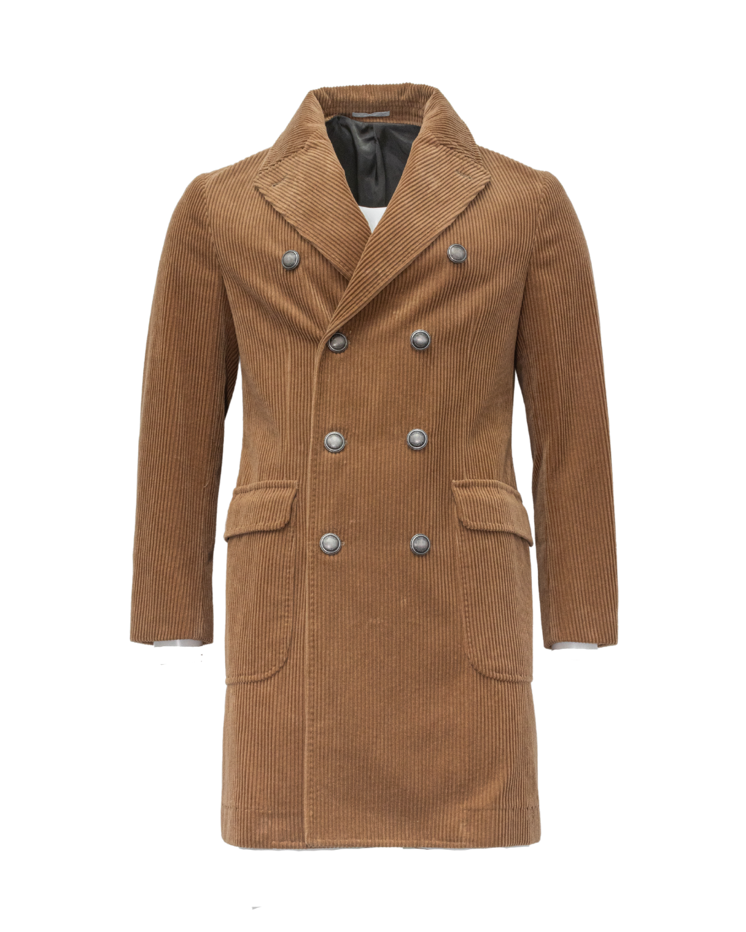 Brunello Cucinelli Cordmantel – Hellbraun