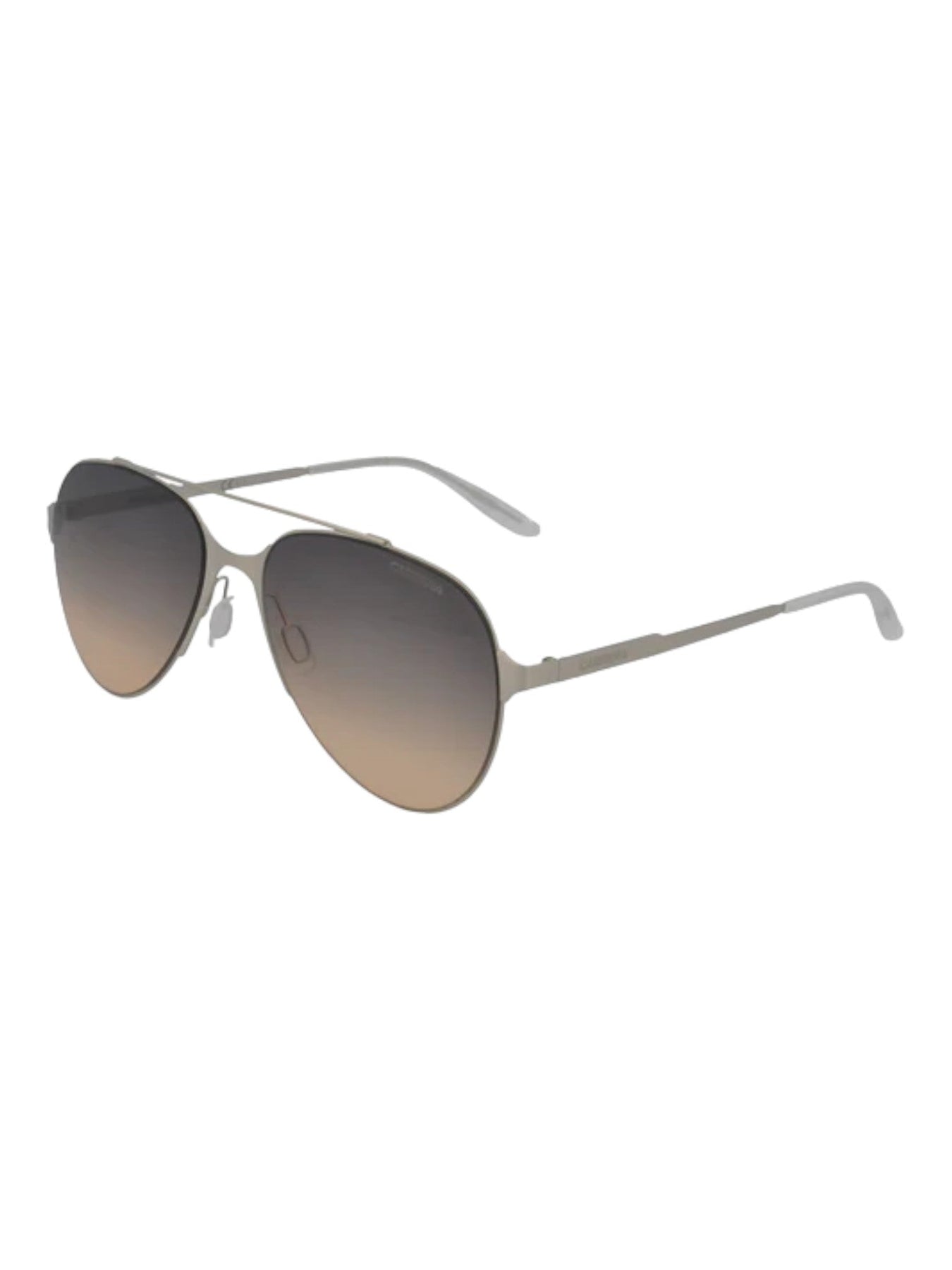 Carrera Sonnenbrille – Unisex, Pilotenform, Silberfarben, Braun, Farbverlauf – 113/S / 57-17-145 / 7732549713980