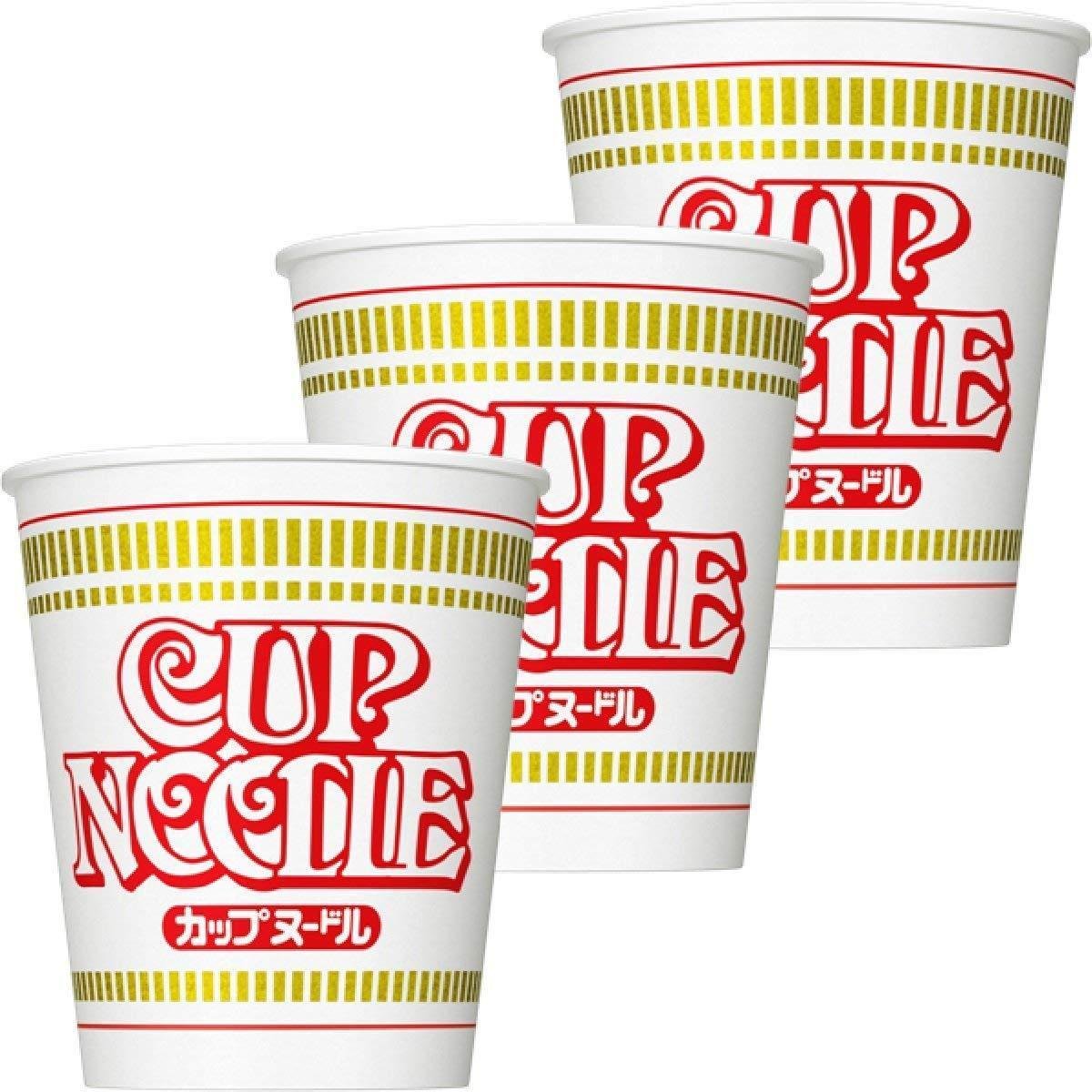 Nissin Instant-Nudeln im Becher mit Sojasaucengeschmack, 3er-Pack