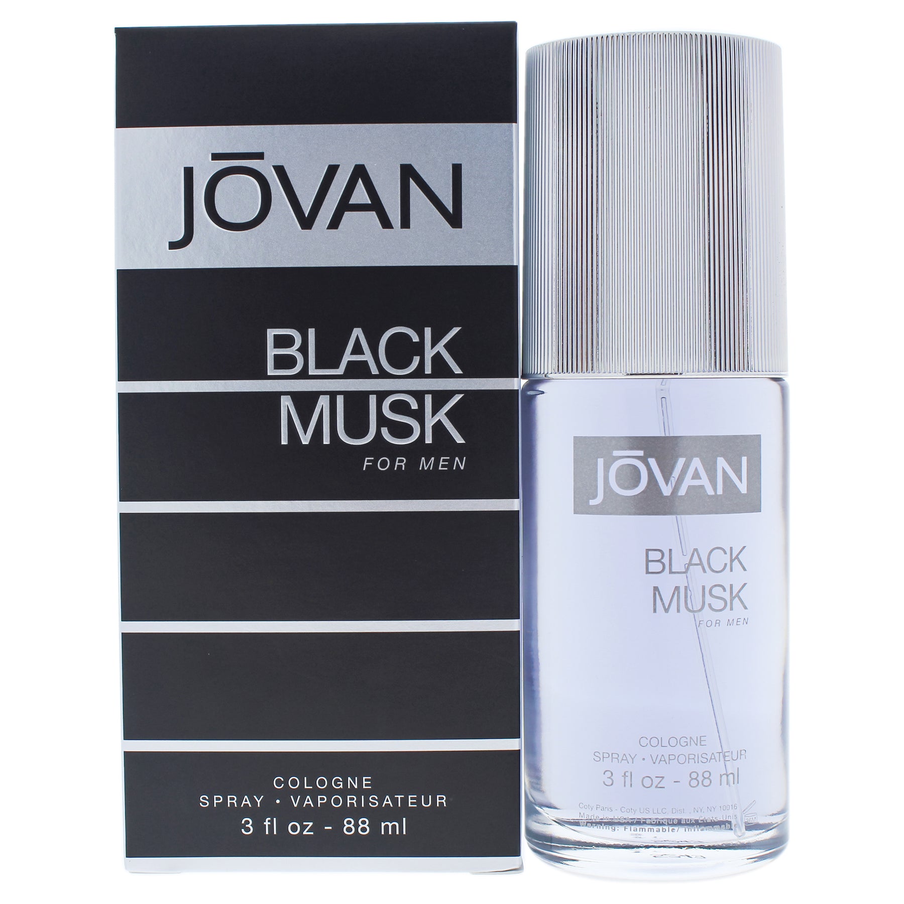 Jovan Black Musk – Cologne – Herren, 3 oz, Spray