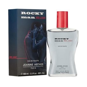 Jeanne Arthes Rocky Man Red Light – Eau de Toilette – Spray, 3.3 Oz, Herren