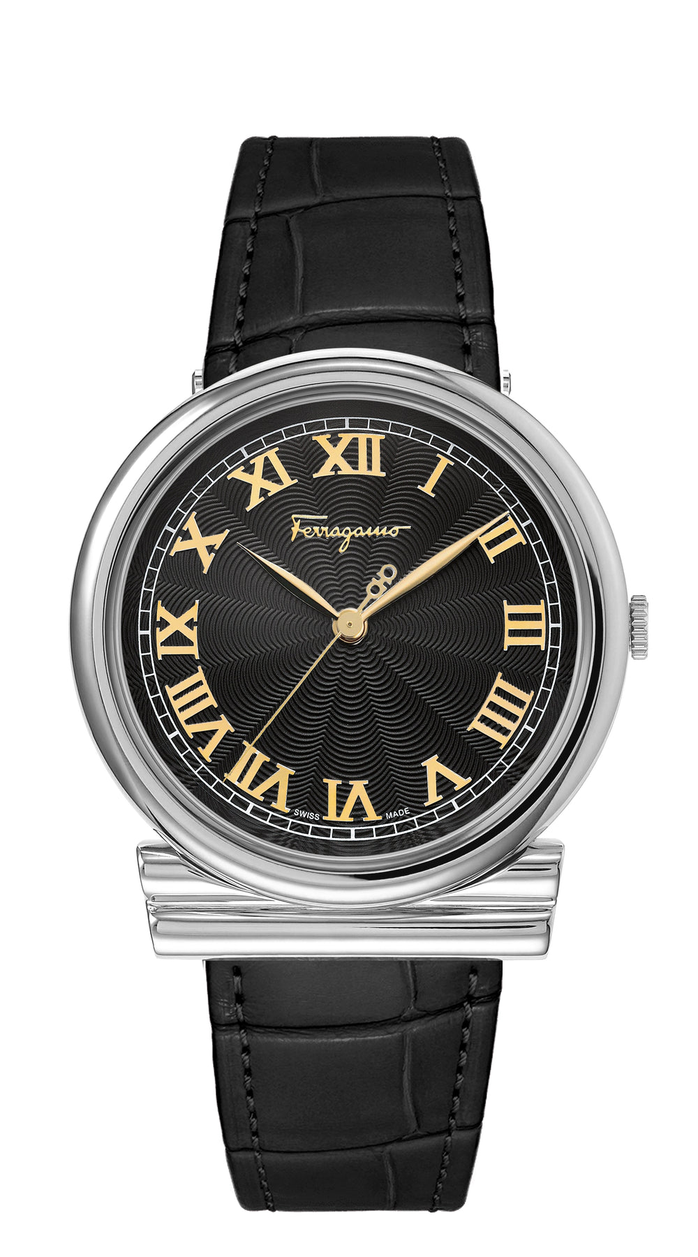 Ferragamo Quarz-Armbanduhr – Damen, Leder – 34mm