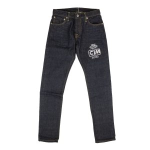 Visitor On Earth Jeans – Logo, Marineblau